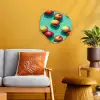 Appels - Water - Turquoise Wandcirkel Organisch Forex 3mm klein 629 -sfeer4