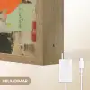 Vrouw - Bril - Strik - Retro Light Box met batterij (Wandlamp) middel -USP_websiteoplaadbaarNL