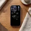 Discoballen - Minimalistisch - Zwart Telefoonhoesje iPhone 17 Pro klein -sfeer1