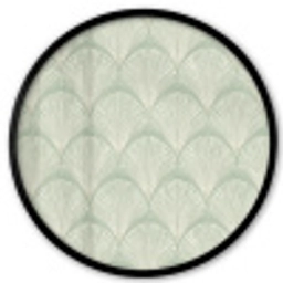 Waaiers - Patroon - Groen Fotolijst rond zonder passe partout klein 856 -3d