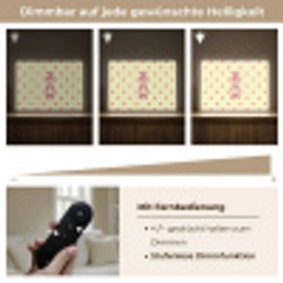 Nice - Stippen - Roze - Geel Light Box met batterij (Wandlamp) middel -USP_dimbaarDE