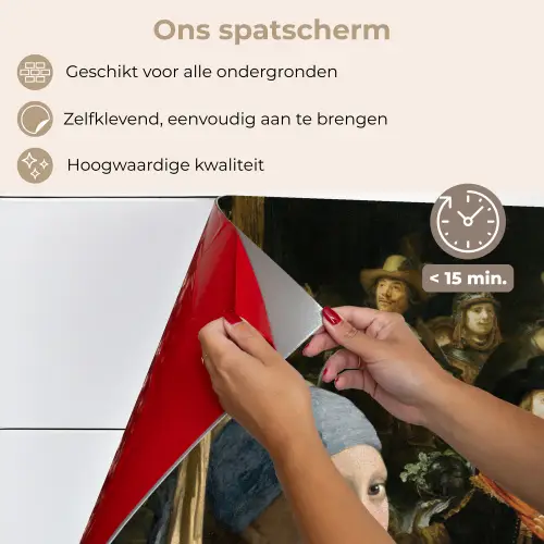 Schilderij - Oude Meesters - Zwaan keuken achterwand spatscherm klein -spatscherm_NL