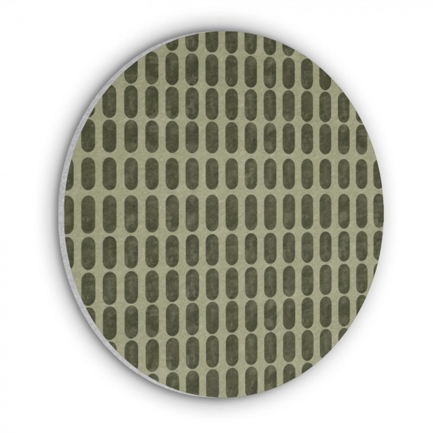 Ritmisch - Effect - Groen Akoestische PET Vilt - Rond klein 838 -3d