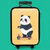 Panda - Step - Geel Kinderkoffer - Zwart klein -zzz_website3d_nbs