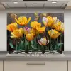 Tulpen - Geel - Penseelstreken - Abstract keuken achterwand spatscherm klein -3d_website