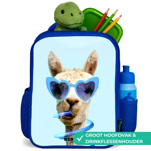 Allard Alpaca Kinderrugzak - Blauw middel -inhoud_NL