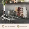 Vrouw - Verflook - Portret - Modern keuken achterwand spatscherm klein -usp_NL