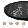 Bestek - Zwart - Wit Fotolijst rond zonder passe partout klein -closeup_NL