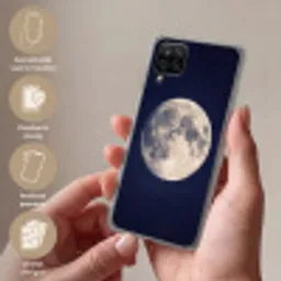 Ruimte - Maan - Kosmos Telefoonhoesje Samsung Galaxy A12 klein -sfeer3_NL