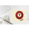 Cirkel - Zeven - Lucky - Rood muismat rubber klein -witbureau