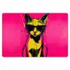 Kat - Art - Zonnebril - Roze Placemat vinyl groot -zzsfeer1_Kitchenyeah-website