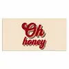 Oh honey - Rood - Schaduw Muismat XXL klein -3d_leeg