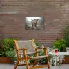 Schotse hooglander - Natuur - Herfst - Dieren - Wild - Bos Tuinposter op houten frame 2 cm dik klein -sfeer3