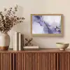 Paars - Modern - Marmer - Abstract Light Box met kabel (Tafellamp) klein -sfeer2