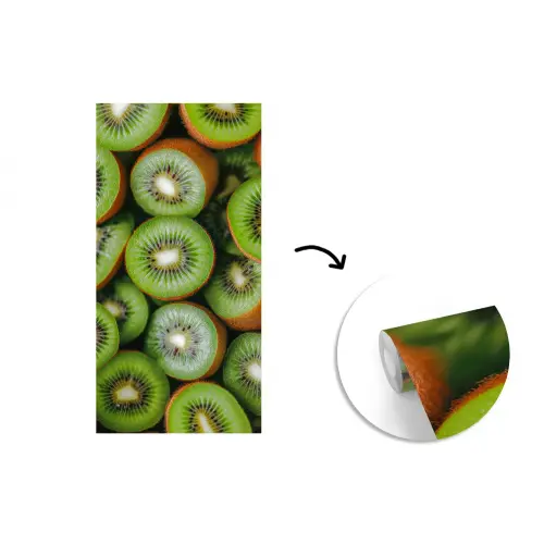Kiwi - Fruit - Groen fotobehang vinyl groot -3d