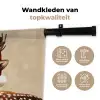 Kerst - Hert - Gewei - Rood Wandkleed katoen klein -sfeer2