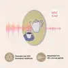 Theepot - Kopje - Beige - Illustratie Akoestische PET Vilt - Rond klein -USP_NL