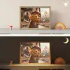 Bever - Bouw - Bouwhelm - Dier Light Box met batterij (Wandlamp kind) middel -sfeer3_kind