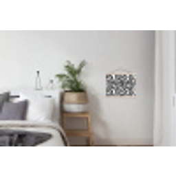 Modern - Lijnen - Zwart textielposter latten blank klein 122 -woonkamer