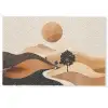 Zon - Heuvels - Boom - Abstract Deurmat klein -zkaufland3d