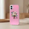 Bloemen - Quote - Kaartje - Kleurrijk Apple iPhone 16 Plus klein -sfeer2