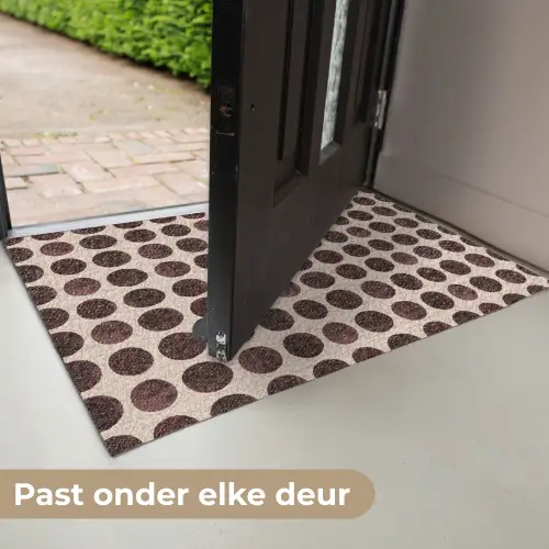 Stippen - Patroon - Bruin Deurmat klein 898 -USP_NL