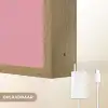 Flamingo - Roze - Koksmuts - Vogel Light Box met batterij (Wandlamp) middel -USP_websiteoplaadbaarNL
