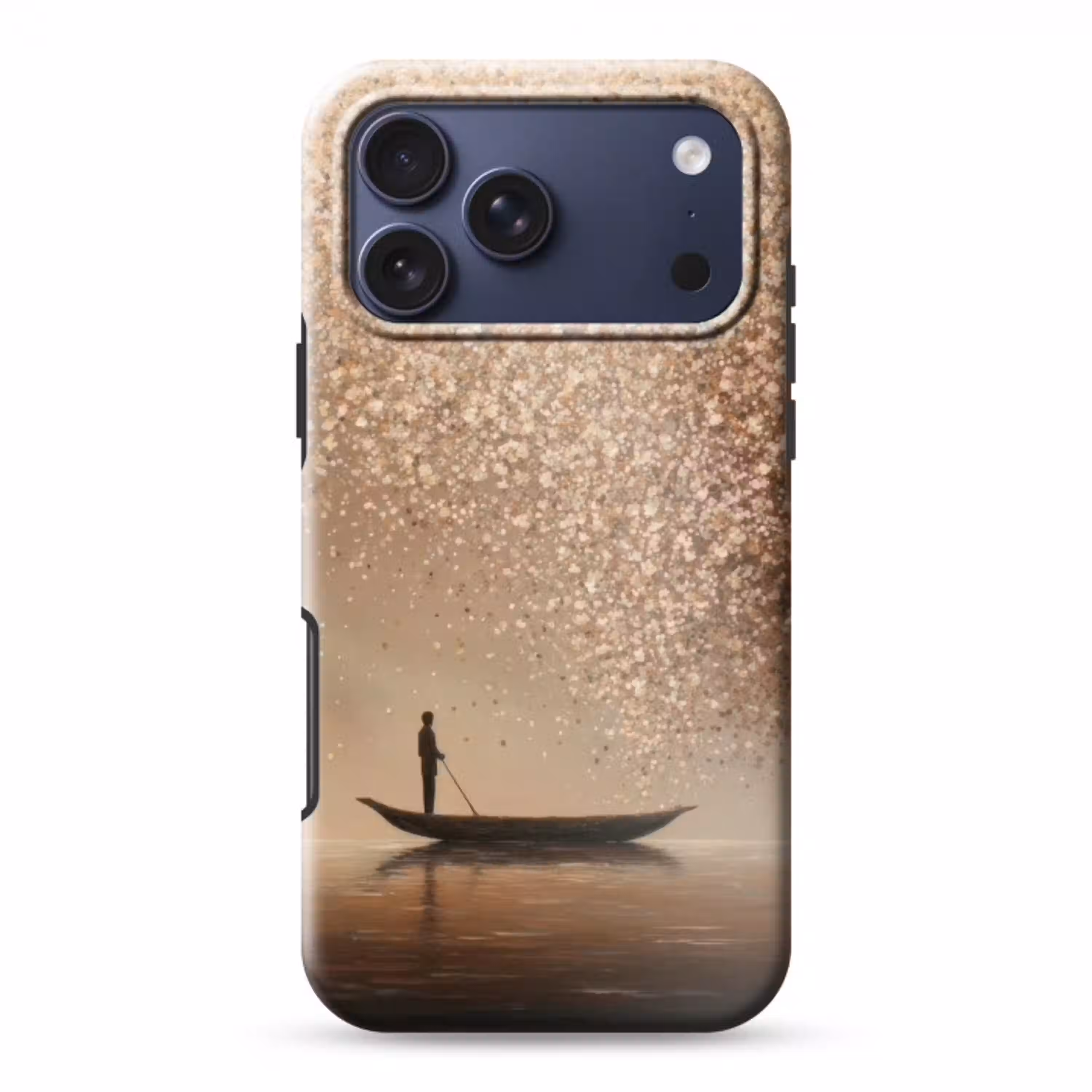 Bootje - Blaadjes - Goud - Water Toughcase MagSafe Apple iPhone 17 Pro Max klein -3d