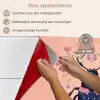 Kever - Donkerblauw - Bloemen - Sierlijk keuken achterwand spatscherm klein -spatscherm_NL