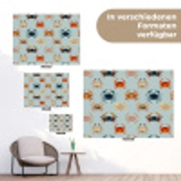 Krabben - Speels - Kleurrijk tuinposter los doek klein 239 -Xsfeer9_DE