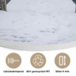 Steiger - Meer - Sneeuw - Bergen - Rustgevend Akoestische PET Vilt - Rond klein -closeup_NL