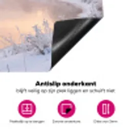 Rivier - Winter - Landschap - Sneeuw - Zonsopgang Inductie beschermer vinyl 3mm klein -wsfeer4_website