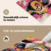 Portret - Vrouw - Abstract - Zonnebril Inductie beschemer met haakjes klein -ky-schoon-nl