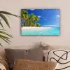 Strand - Zee - Palmboom - Zon - Zomer canvas 2cm klein -sfeer1