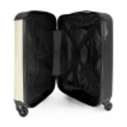 Jongen met een voetbal in bruine tinten NBS - Handbagage koffer - Volwassenen Unisex middel -binnenkant