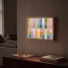 Blokken - Vierkant - Patroon - Gekleurd Light Box met batterij (Wandlamp) middel -sfeer1