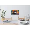 Aap - Gorilla - Graffiti - Dieren - Kleuren Muursticker klein -eettafel
