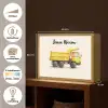 Kiepwagen - Getekend - Geel Light Box met batterij (Wandlamp kind) middel -USP_websiteoverzichtNL