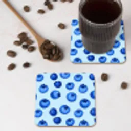 Bessen - Modern - Blauw onderzetter kurk middel 366 -sfeer2