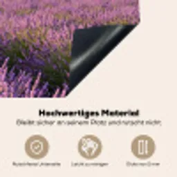 Lavendel - Landschap - Sereen - Paars Inductie beschemer met haakjes klein -ky-onderkant-de