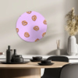 Pretzels - Eten - Paars KitchenYeah - Keuken - Wandcirkel Forex klein -sfeer2