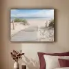Strand - Pad - Duinen - Zee - Zomer Textielframe - compleet frame klein -sfeer1