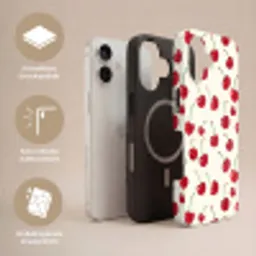 Kersen - Minimalistisch - Rood Toughcase MagSafe Apple iPhone 17 klein 1017 -USP_Lagen_DE