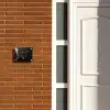 Zwart goud structuur - Sierlijk Naambord Rechthoek middel -sfeer3-rechthoek-S