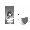 Vrouw - Zwart Wit - Ketting - Zonnebril fotobehang vinyl groot -3d