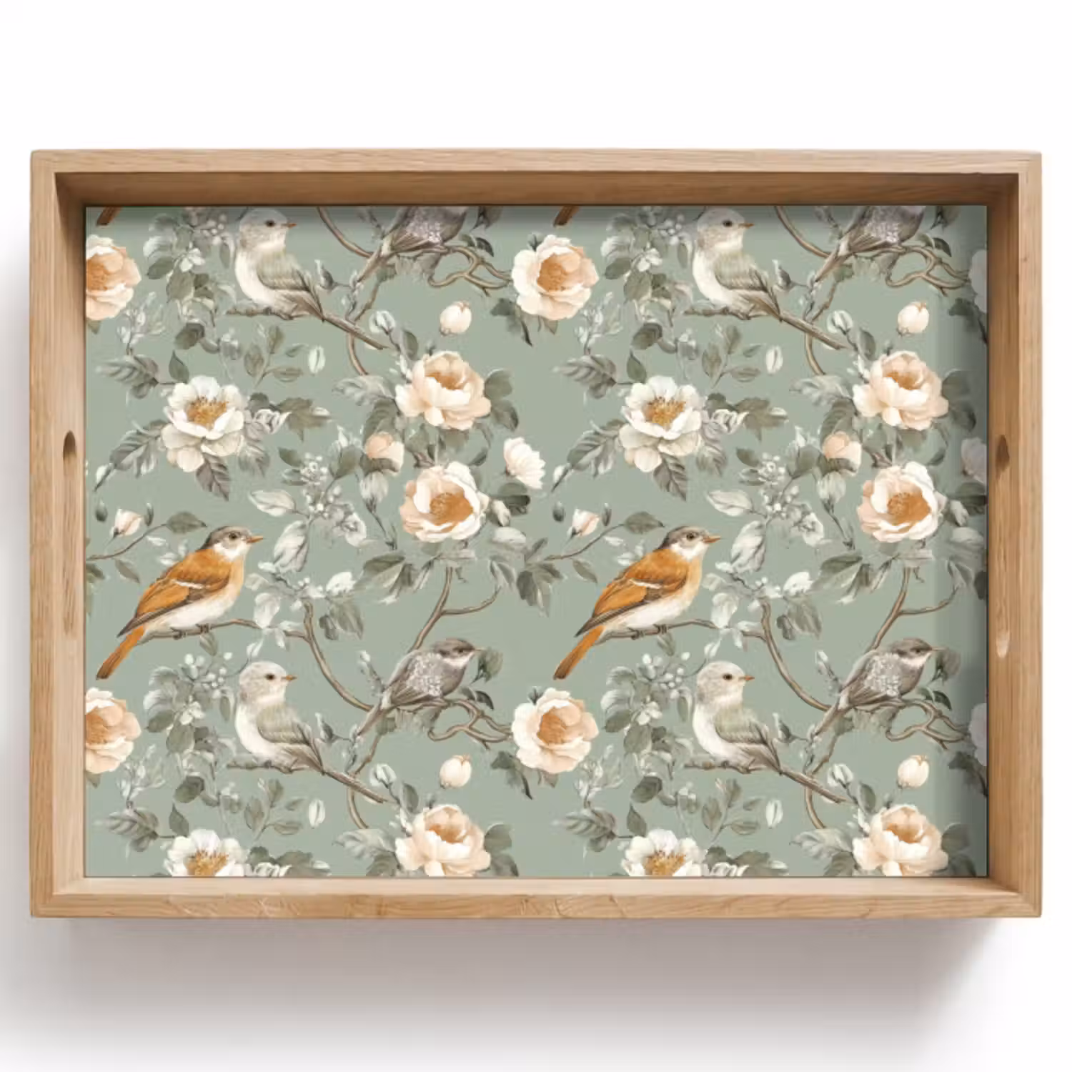 Dienblad - Roze - Vogels - Kleurrijk