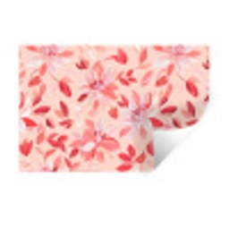 Botanisch - Bloemen - Rood Muursticker klein 286 -3d