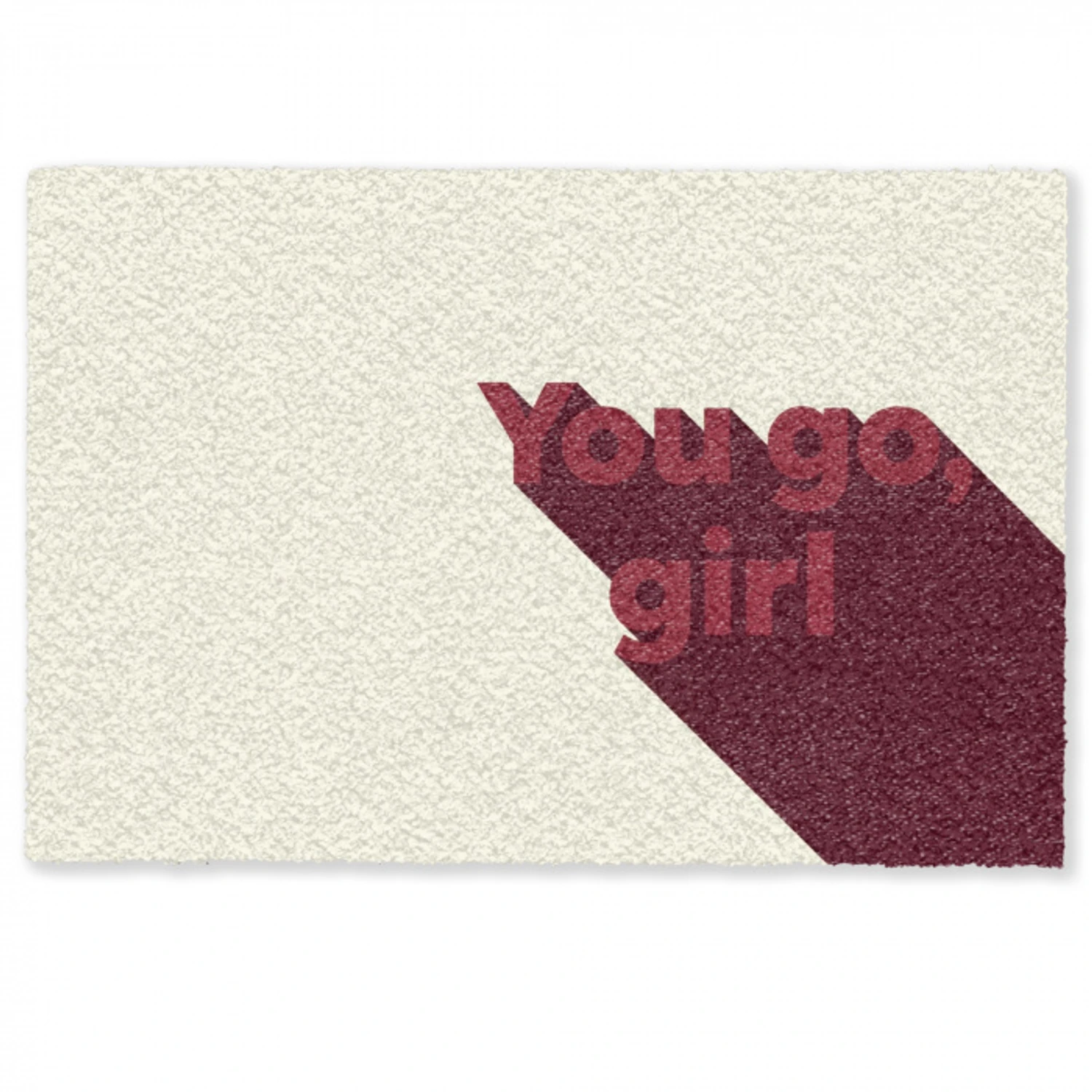you go girl - 3D - Rood Deurmat klein -zkaufland3d