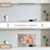 Lelies - Meeldraden - Roze - Wazig keuken achterwand spatscherm klein -voor_na_FR
