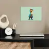 Cartoon - Dino - Oranje - Stekels poster papier klein -sfeer1
